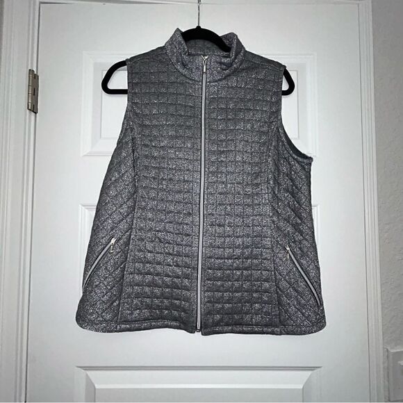 Chico’s Zenergy Quilted Zipper Front Sleeveless Vest Chicos - Picture 1 of 6